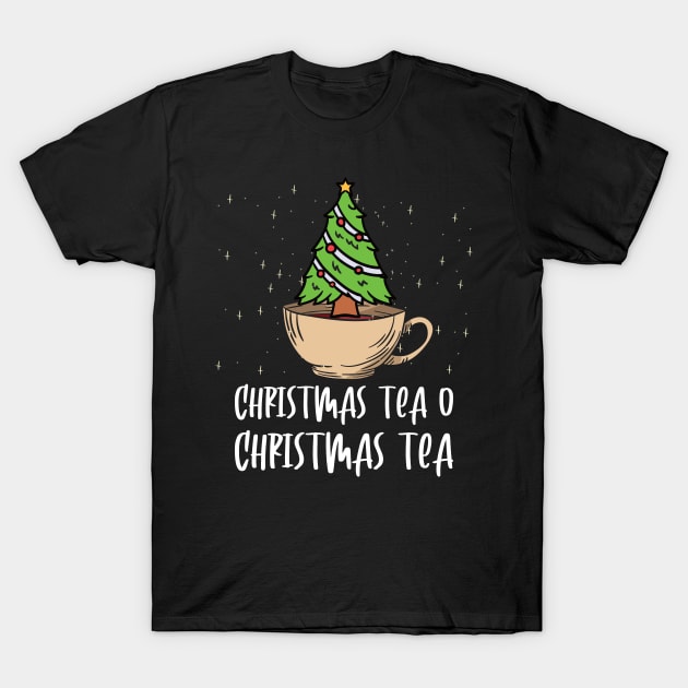 Tea Drinker Funny Christmas Gift T-Shirt by Anassein.os